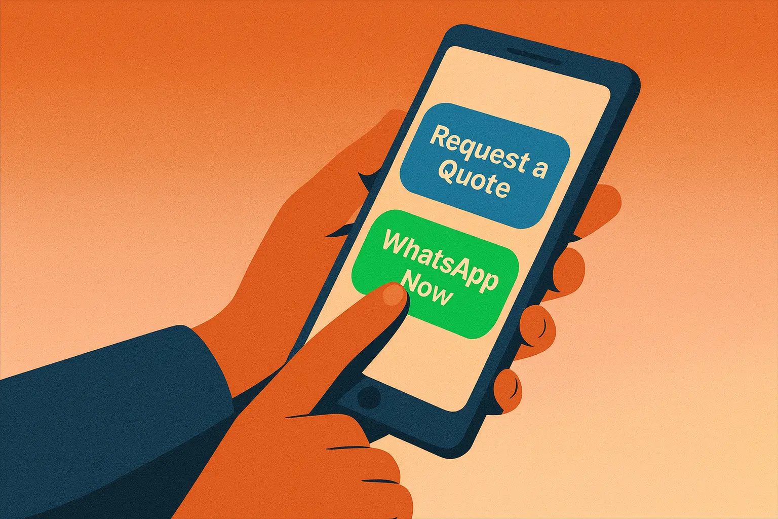 Request airport transfer via WhatsApp